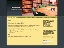 Tablet Screenshot of martel-law.com